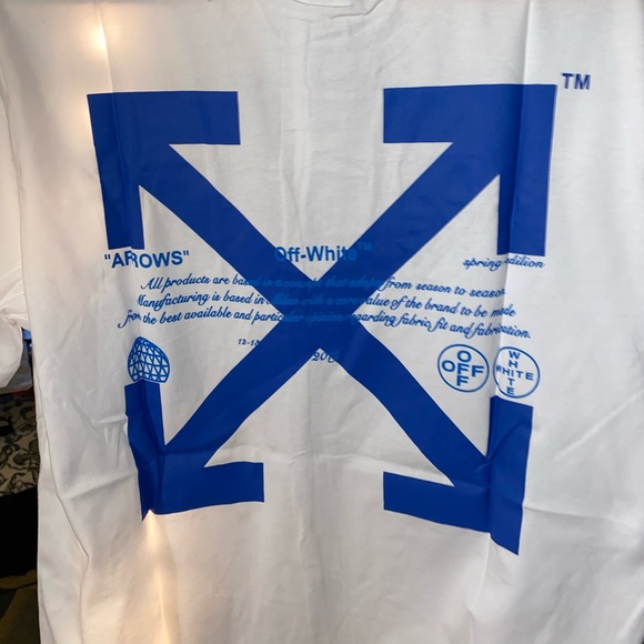 NWT Off White Shirt w/ Embroidered Logo - Picture 7 of 8